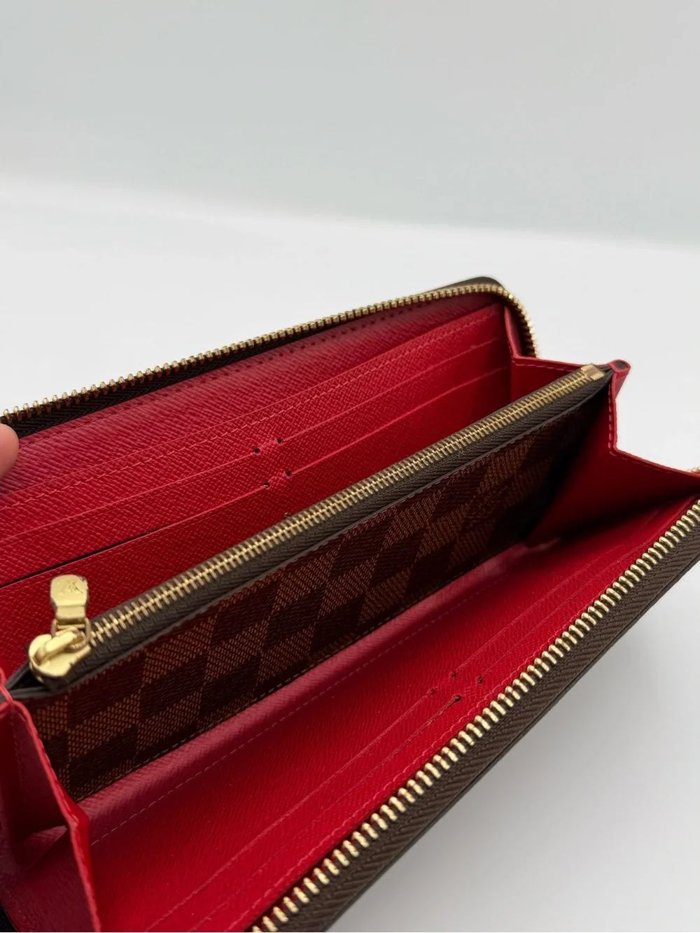 Louis Vuitton Clémence Wallet in Damier Ebene canvas